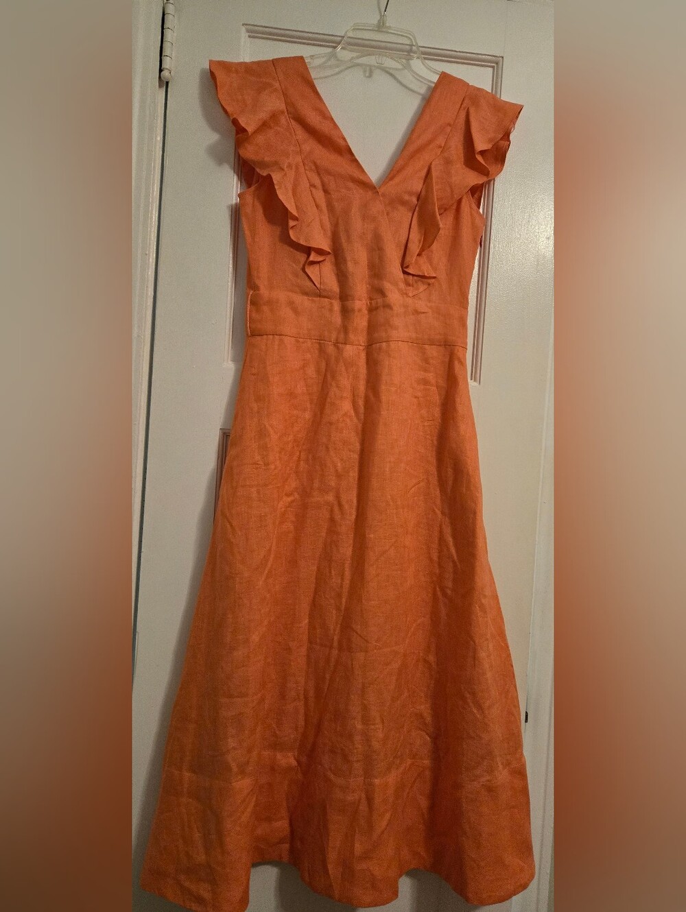 Women's LaRoque Original Orange Midi Dress, Size Small
